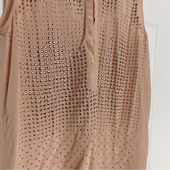 Rebecca Taylor Light Pink Silk Sleeveless Blouse - Picture 2 of 5